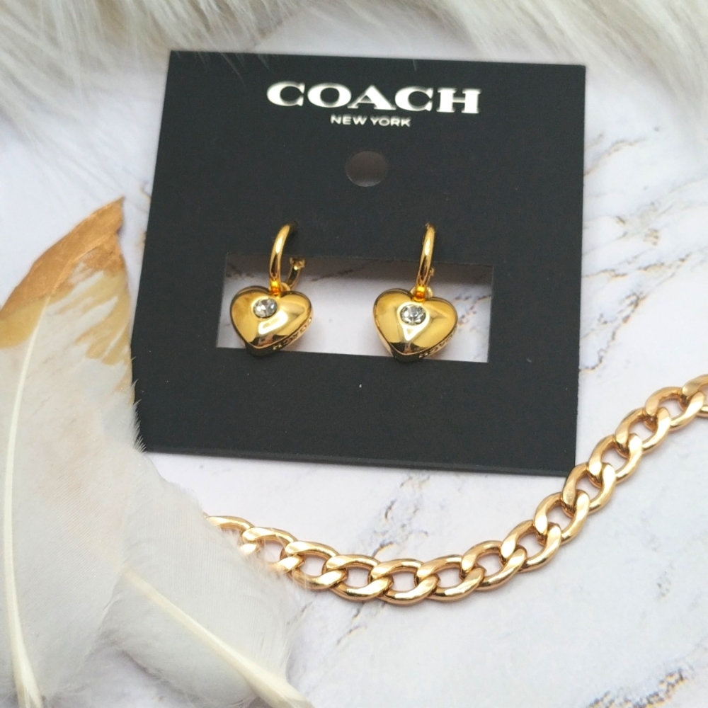 Coach Heart Small Hoops